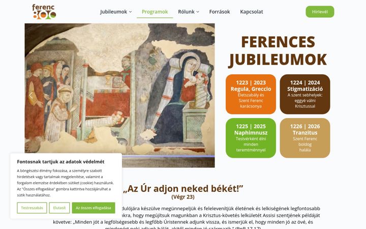Screenshot of ferenc800.hu