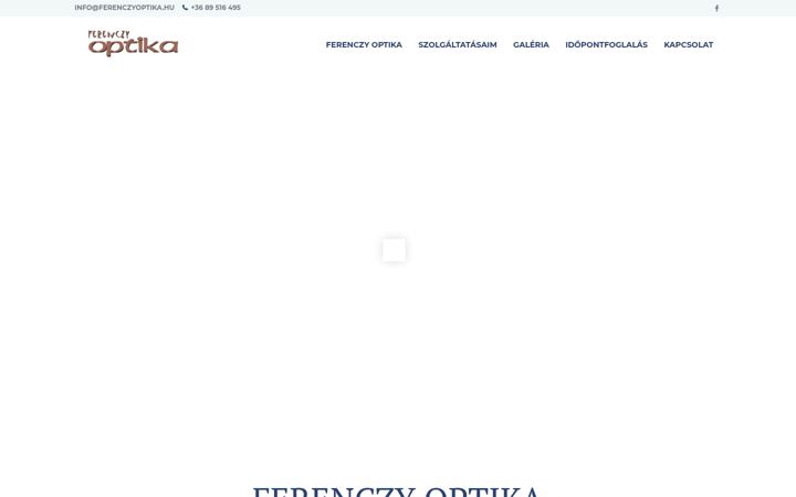 Screenshot of ferenczyoptika.hu