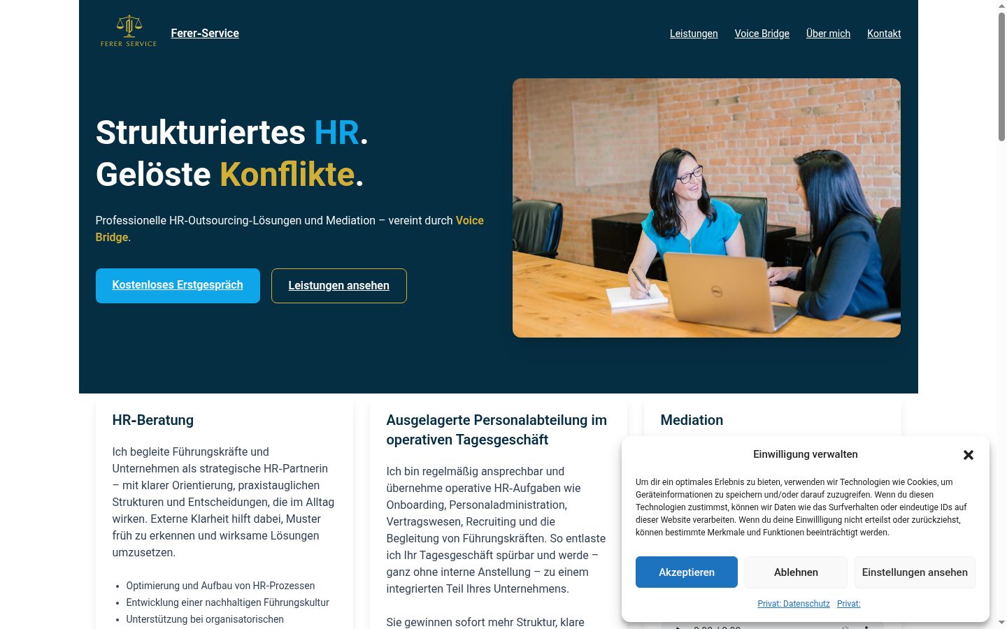 Sutikimo reklamjuostės, rodytos prieš bet kokią sąveiką, ekrano kopija