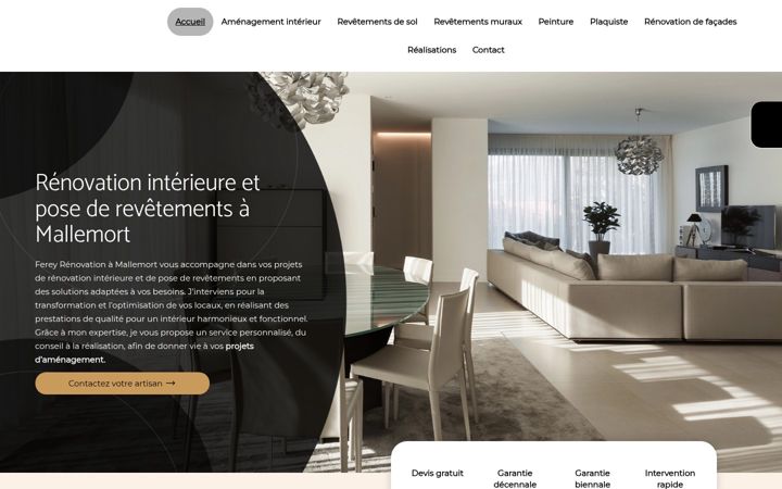Screenshot of ferey-renovation.fr