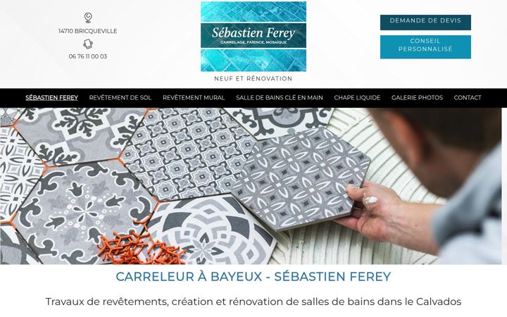 Screenshot of fereycarrelage.fr