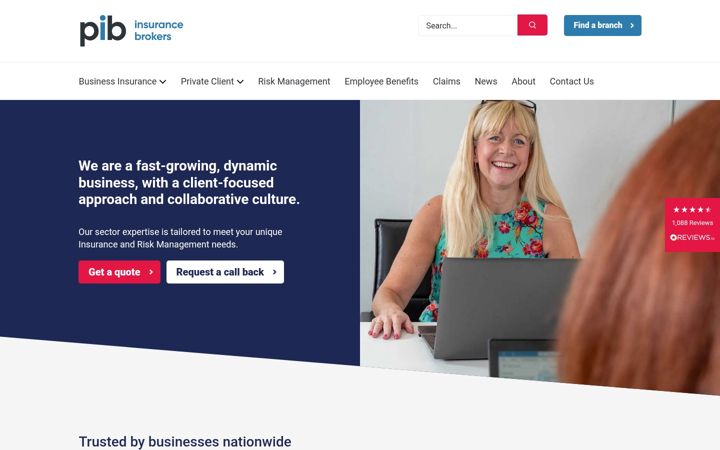 Screenshot ta' ferfainsurance.co.uk