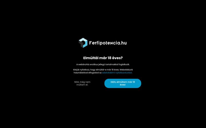 Screenshot of ferfipotencia.hu