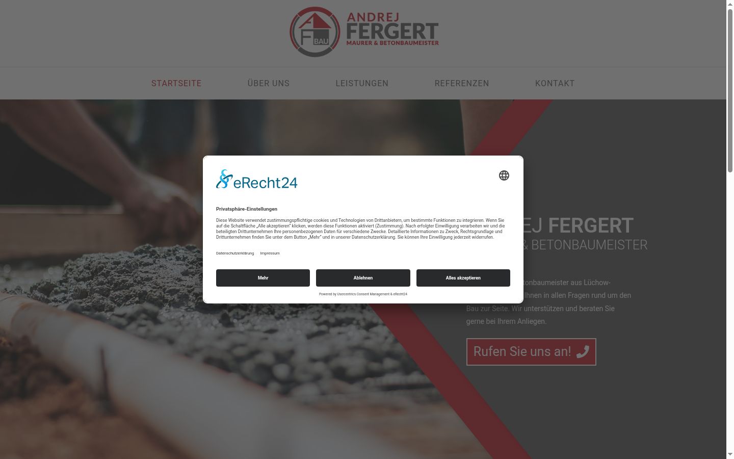 Screenshot tal-banner tal-kunsens muri qabel kwalunkwe interazzjoni
