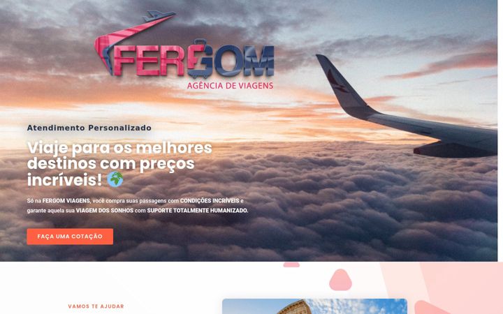 Screenshot of fergomviagens.com