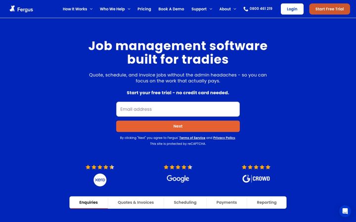 Screenshot of fergus.com