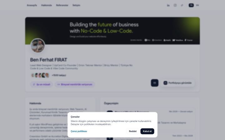 Screenshot of ferhatfirat.com