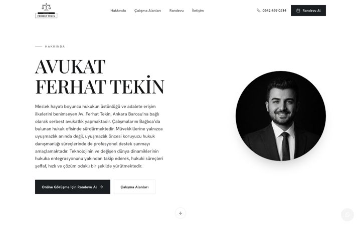 Screenshot of ferhattekin.av.tr