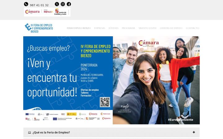 Screenshot of feriaempleobierzo.es
