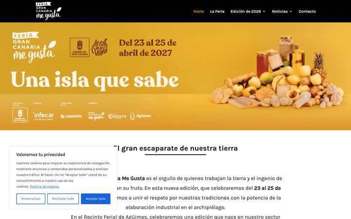 Screenshot of feriagrancanariamegusta.es