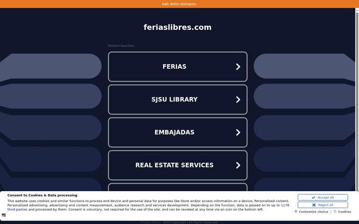 Screenshot of feriaslibres.com