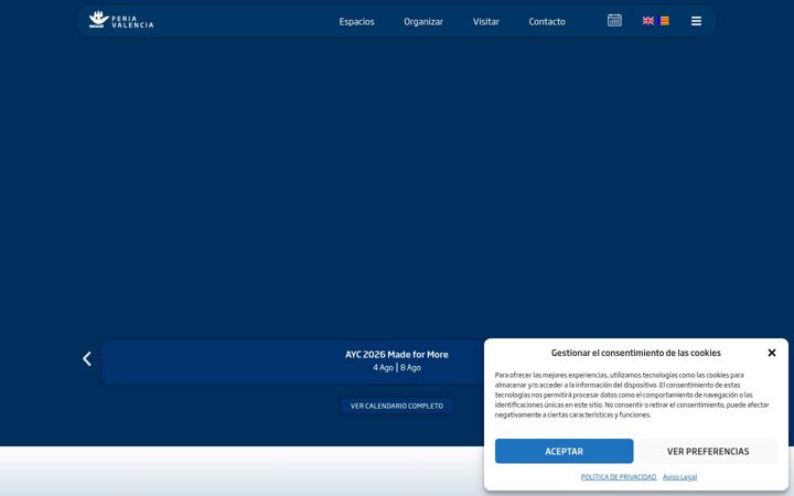Screenshot of feriavalencia.com