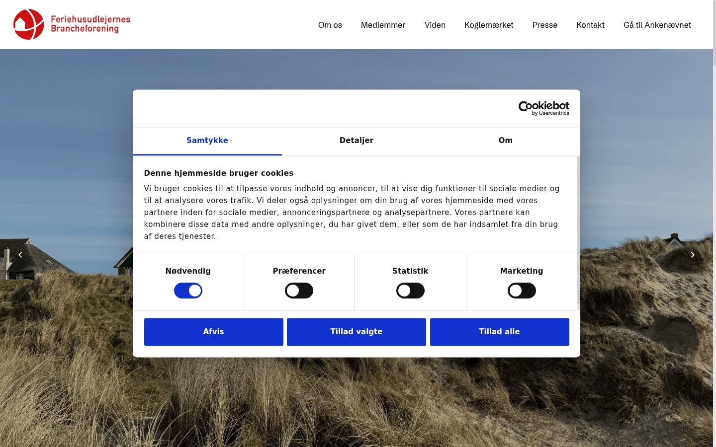 Snímek obrazovky baneru souhlasu zobrazeného před jakoukoli interakcí