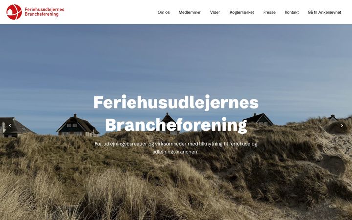 Screenshot of feriehusudlejerne.dk