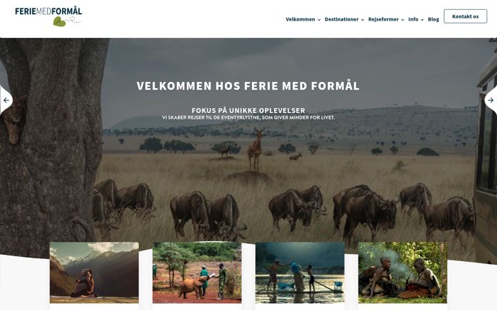 Screenshot of feriemedformaal.dk