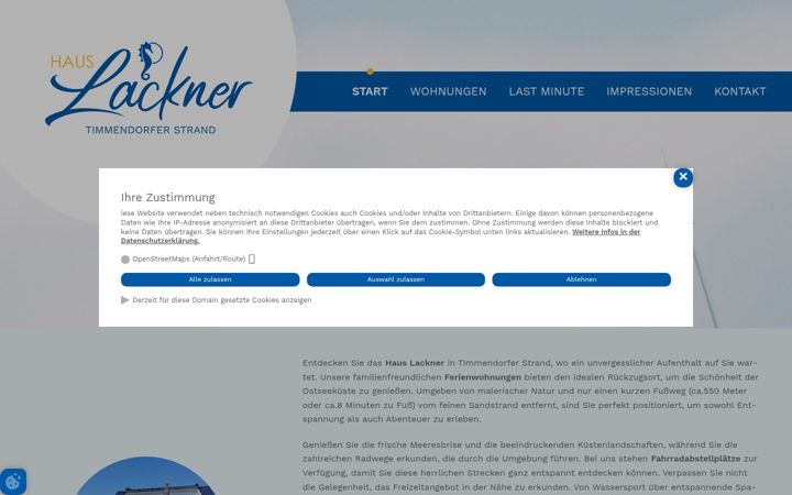 Screenshot of ferien-am-strand.de