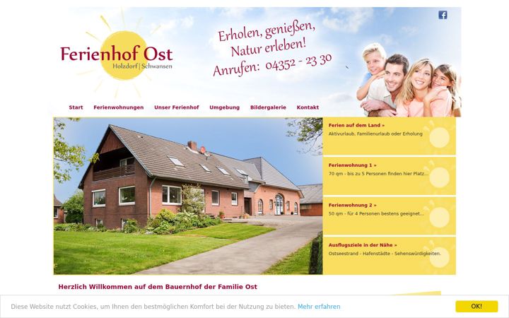 Captura de pantalla de ferien-bauernhof-schleswig-holstein.de