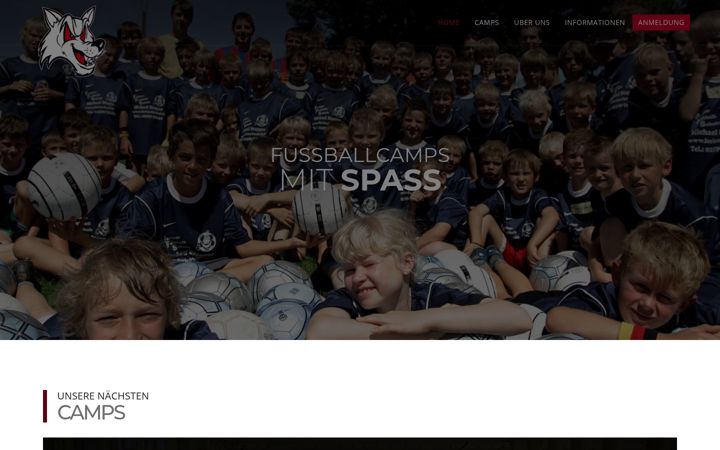 Captura de pantalla de ferien-fussball.de