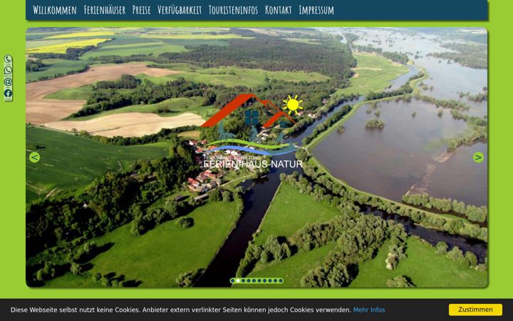 Screenshot of ferien-haus-natur.de