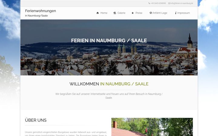 Screenshot of ferien-in-naumburg.de