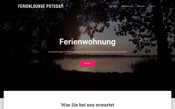 Screenshot of ferien-lounge-potsdam.de