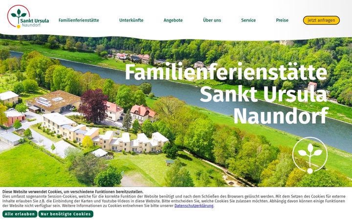 Ekrano kopija ferien-naundorf.de