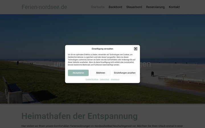 Ekrano kopija ferien-nordsee.de