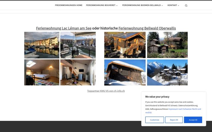 Screenshot of ferien-wohnungen-wallis.ch