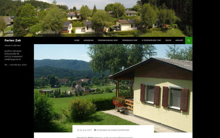Screenshot of ferien-zak.at