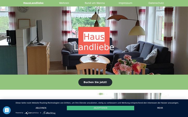 Screenshot of feriendomizielbaxmann.de