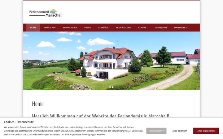 Екранна снимка на feriendomizil-marschall.de