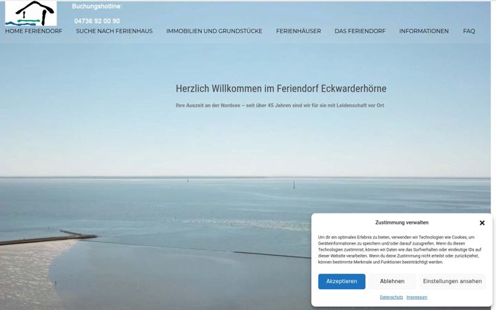 Екранна снимка на feriendorf-nordsee.de
