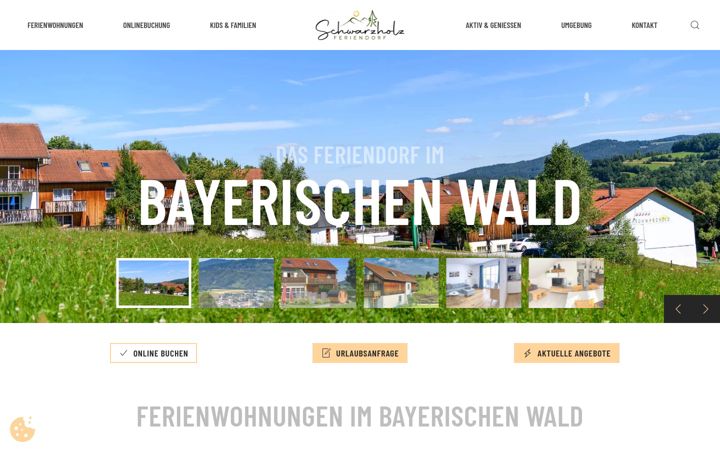 Screenshot of feriendorf-schwarzholz.de
