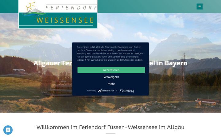 Екранна снимка на feriendorf-weissensee.de