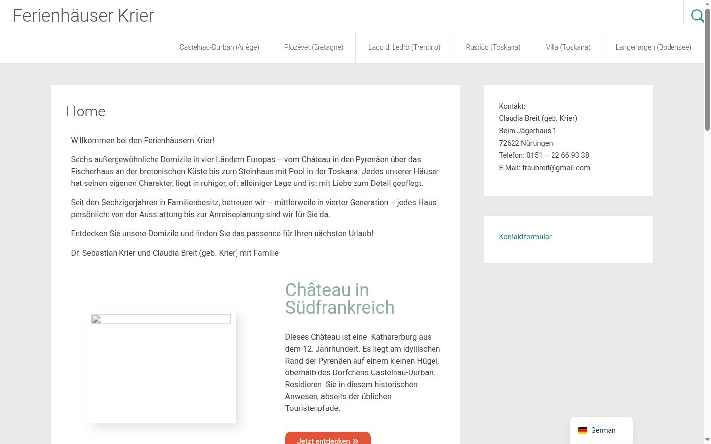 Screenshot des Einwilligungsbanners vor jeglicher Interaktion