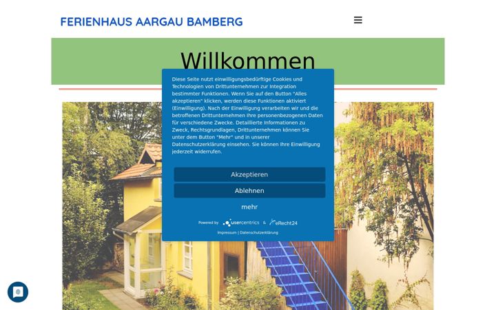 Screenshot of ferienhaus-aargau-bamberg.de