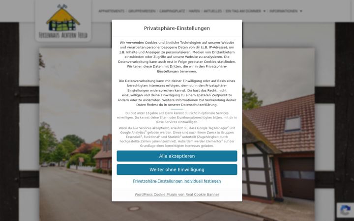 Екранна снимка на ferienhaus-achtern-feeld.de