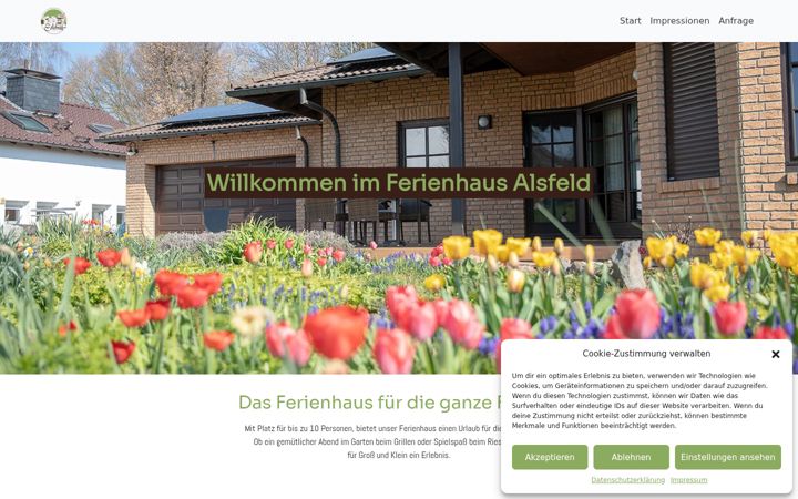 Screenshot of ferienhaus-alsfeld.de