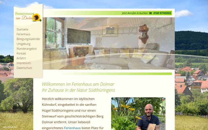 Екранна снимка на ferienhaus-am-dolmar.de