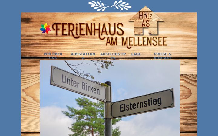 Snímek obrazovky ferienhaus-am-mellensee.de