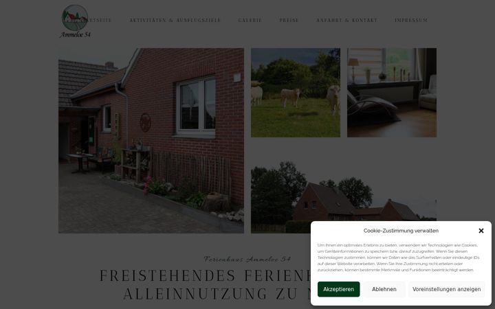 Screenshot of ferienhaus-ammeloe54.de