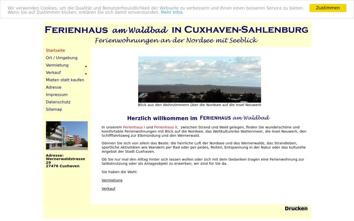 Screenshot of ferienhaus-amwaldbad.de