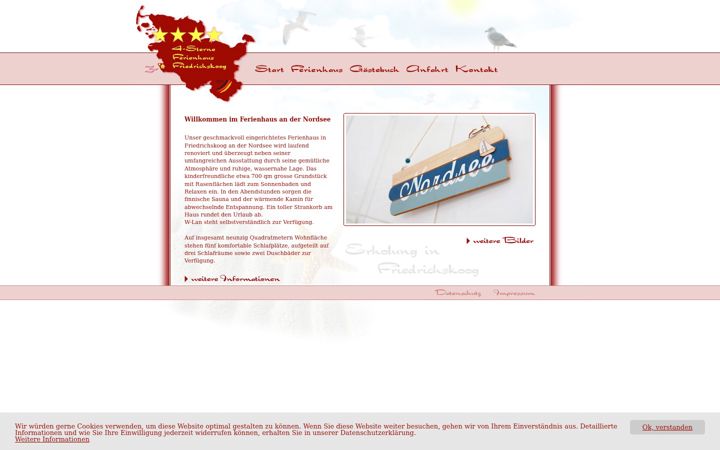 Screenshot of ferienhaus-an-der-nordsee.eu