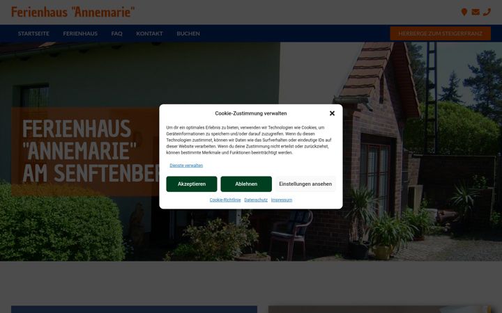 Screenshot von ferienhaus-annemarie.de