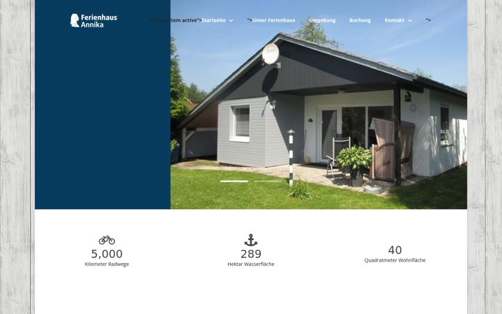 Screenshot of ferienhaus-annika.eu