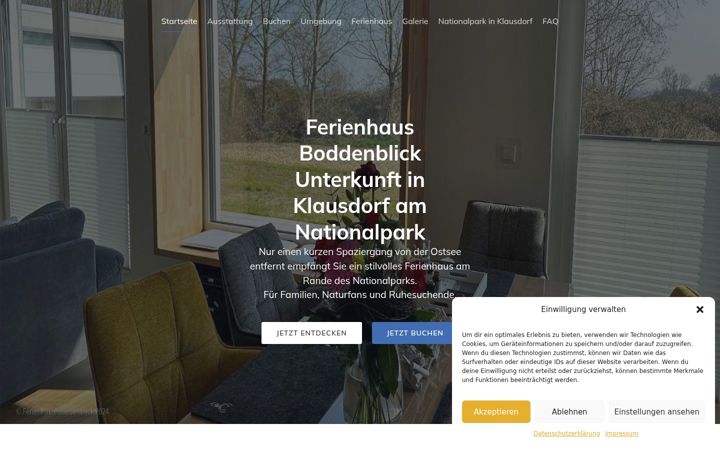 Screenshot of ferienhaus-boddenblick-klausdorf.de
