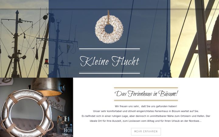 Screenshot of ferienhaus-buesum.com