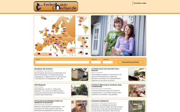 Ekrano kopija ferienhaus-checker.de