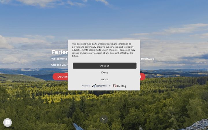 Screenshot of ferienhaus-clarissa.de
