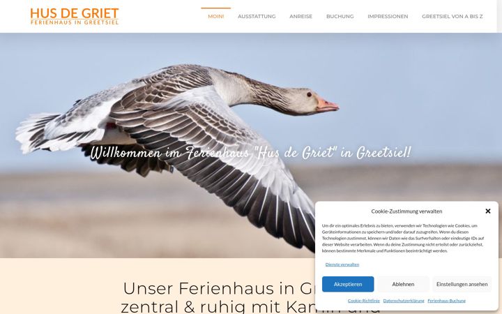 Screenshot of ferienhaus-degriet-greetsiel.de